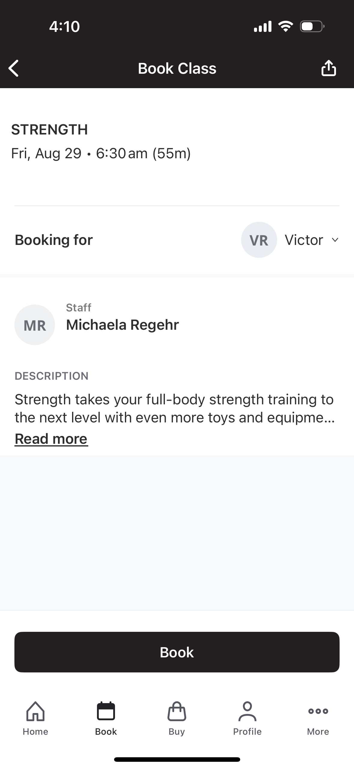 Step 4: Open Studio Booking App