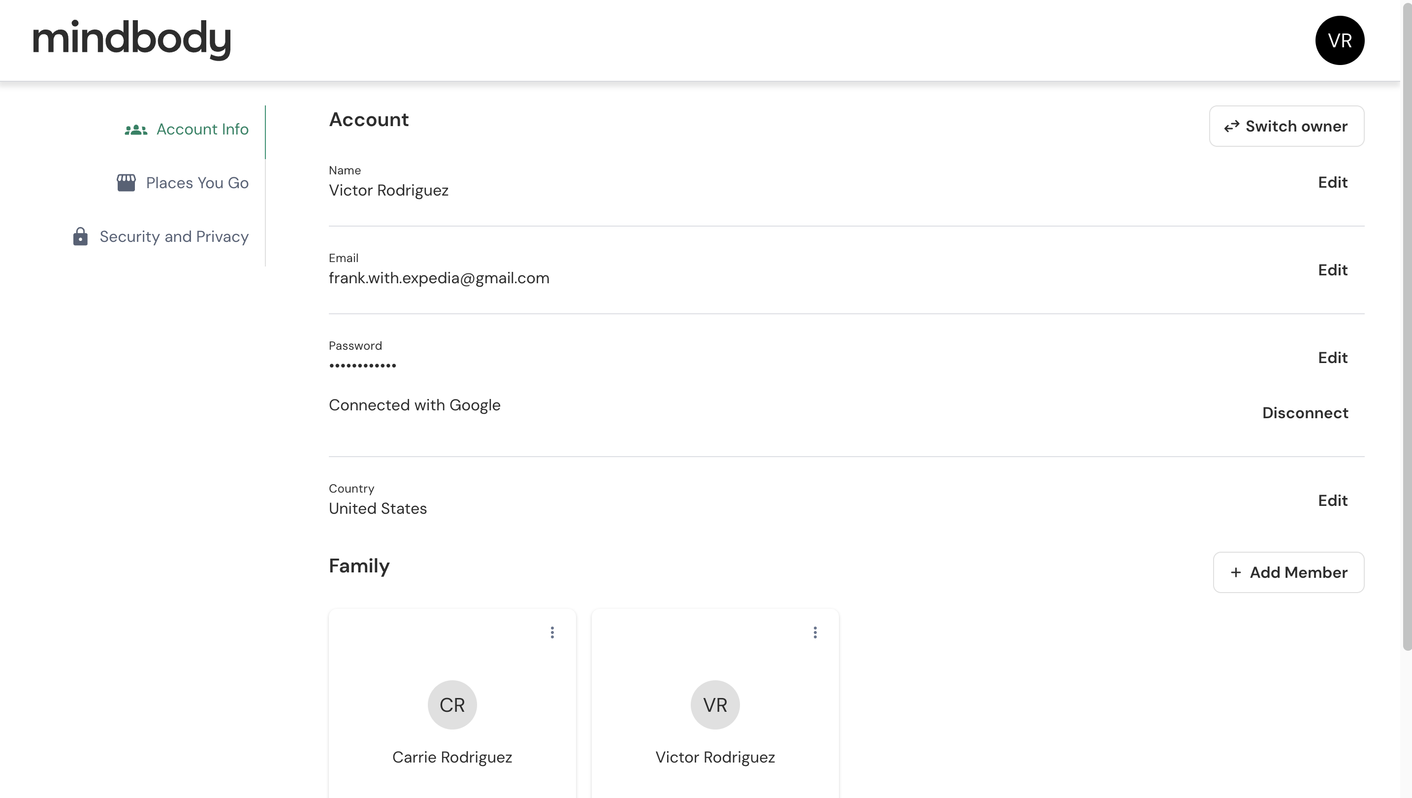 Step 1: Access Mindbody Account